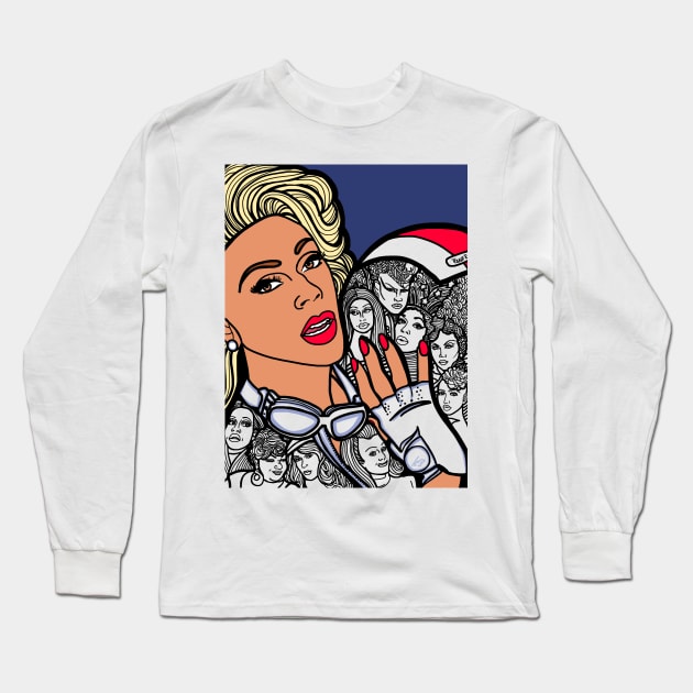 Drag Racing Long Sleeve T-Shirt by COLORaQUEEN